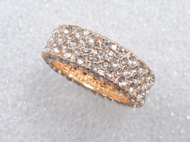 JAPANESE KIMONO / ANTIQUE CRYSTAL RING (SIZE 11.5)
